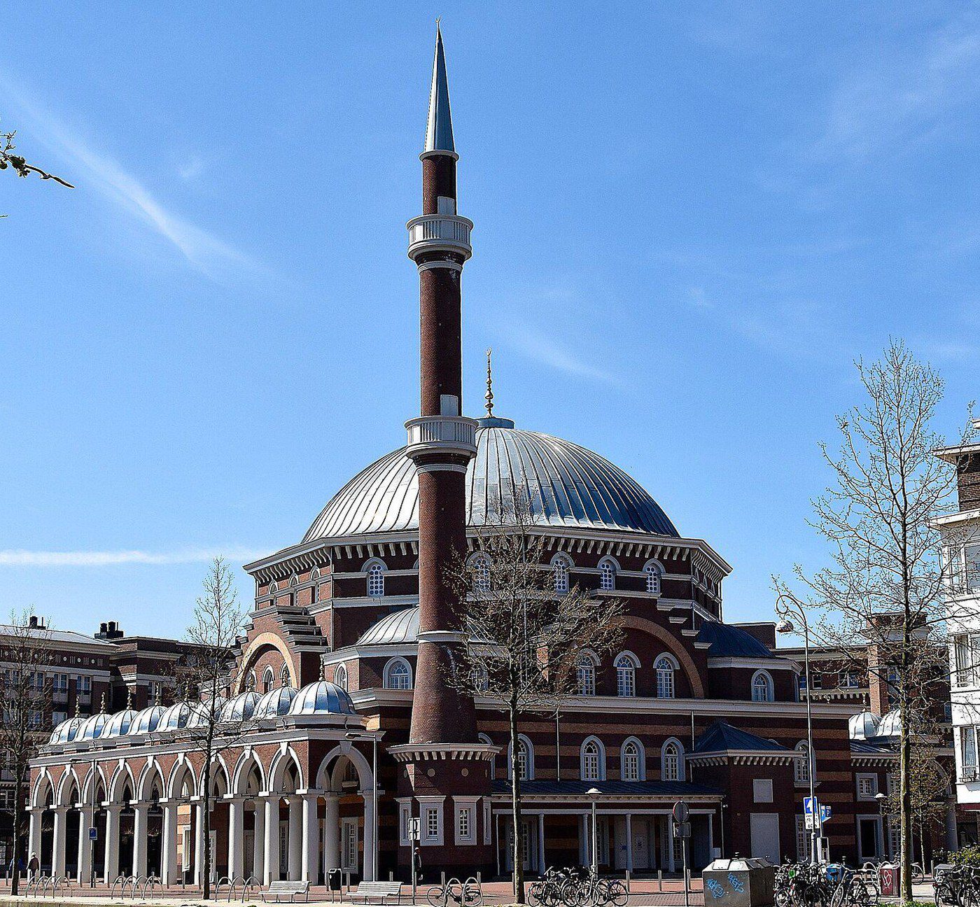 Westermoskee Amsterdam - de moskee met koepel en minaret